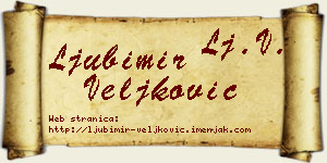Ljubimir Veljković vizit kartica